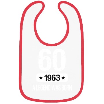Discover 60th Birthday 1963 A Legend Was Born Bibs