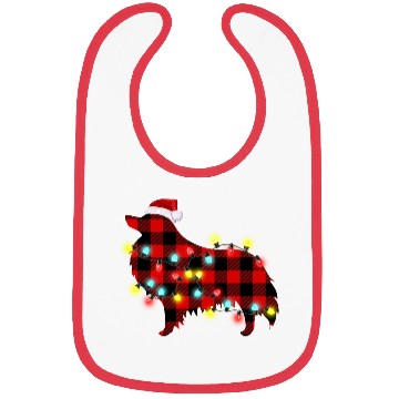 Discover Collie Christmas Dog Lover Pajamas Bibs