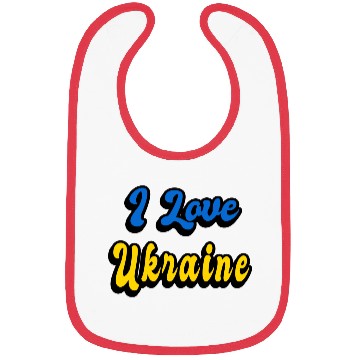 Discover I love Ukraine Bibs