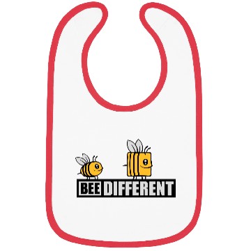 Discover bee different saying quote Bibs