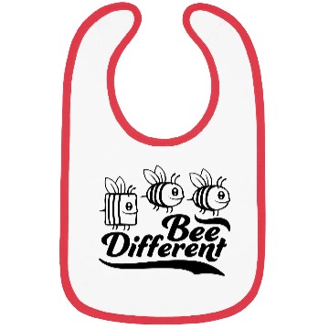 Discover bee different saying quote Bibs