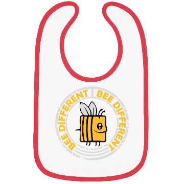Discover bee different saying quote Bibs