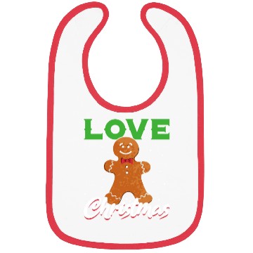 Discover Gingerbread Xmas Lover Bibs