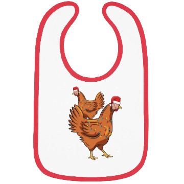 Discover Christmas Animals Chickens Xmas Farmer Bibs