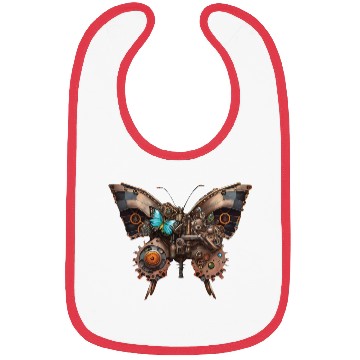 Discover Steampunk mechanical butterfly Bibs
