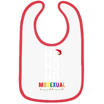 Discover Ho Ho Ho Mosexual Gay Santa LGBT Pun Gay Christmas Bibs