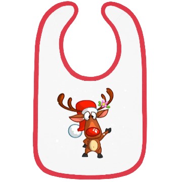 Discover Christmas Deer Bibs