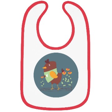 Discover Kawaii cute chicken for farmers own farm animals Bibs