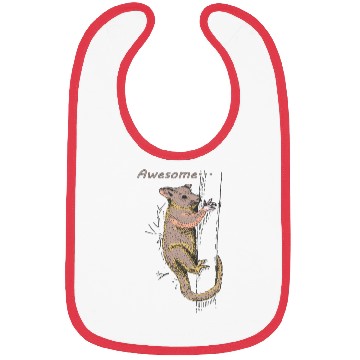 Discover Funny Opossum, Awesome Possum Bibs