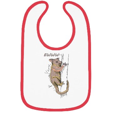 Discover Funny Opossum, Opossum EWWW Bibs