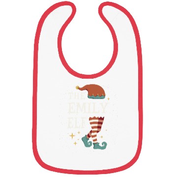 Discover The Emily Elf - Christmas Pajama for Emily Bibs