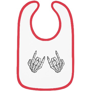 Discover Skeletal rock on sign - rock and roll Bibs