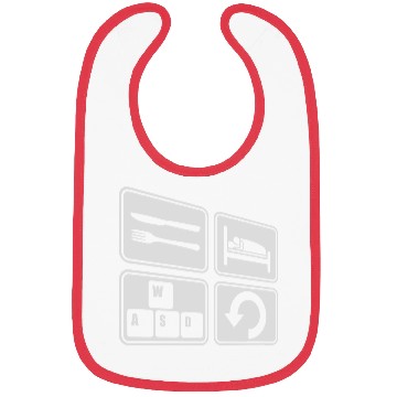 Discover computer gaming daily repeat Bibs