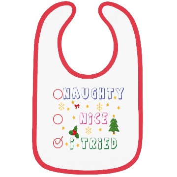 Discover Naughty Nice I tried Christmas list Bibs