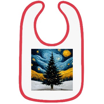 Discover Van Gogh Design Christmas Bibs