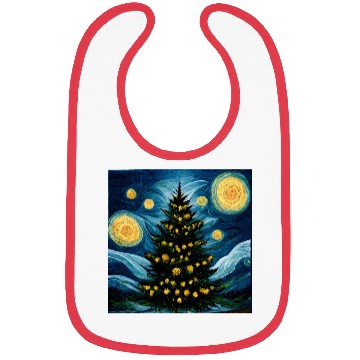 Discover Van Gogh Design Christmas Tree Bibs