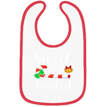 Discover Candy Cane Sweet But Twisted Funny Christmas Bibs