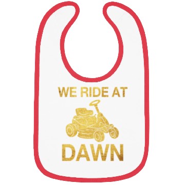 Discover We Ride At Dawn Dad Lawn Mower Make Laugh Day Yard Bibs