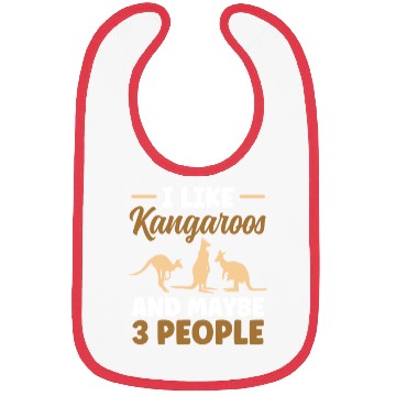 Discover I Like Kangaroos And Maybe 3 People Lover Kangaroo Bibs