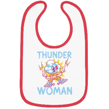 Discover Thunder woman thunderstorm design Bibs