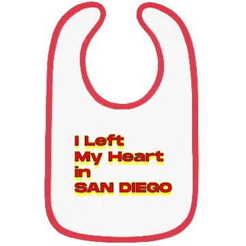 Discover I Left My Heart in san diego Bibs