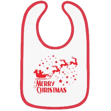 Discover Merry Christmas reindeer Bibs
