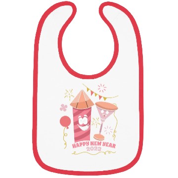 Discover Wine Fireworks 2023 New Year Hello 2023 New Year Bibs