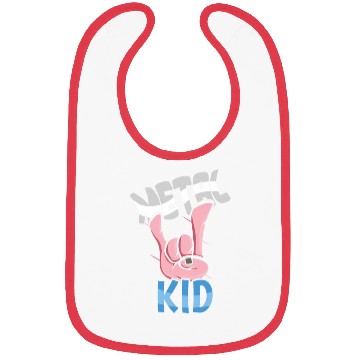 Discover Rock Sign Rock Hand Metal Kid Music Lover Rocker Bibs