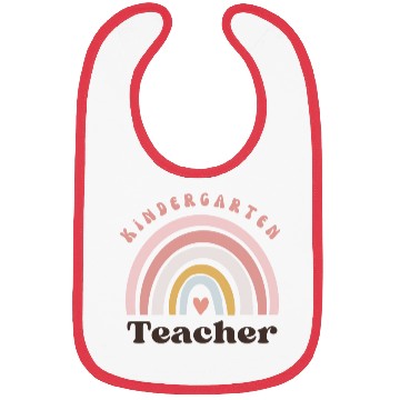 Discover Cute "Kindergarten Teacher" Rainbow Boho Bibs