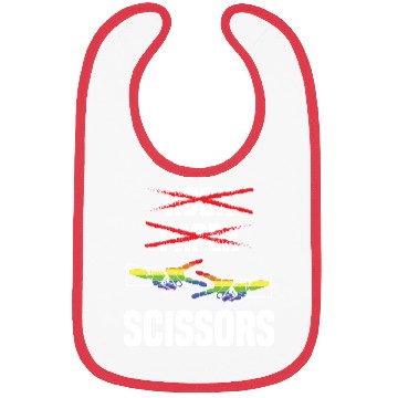 Discover Womens Rock Paper Scissors Funny Lgbt Pride Bibs