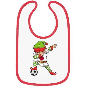 Discover Soccer Boy Dabbing Elf Squad Christmas Jersey Bibs