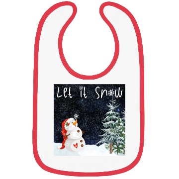 Discover Snowman - Let it snow Bibs