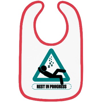 Discover Sleephead Humor Rest in Progress Fun Naptime Gift Bibs