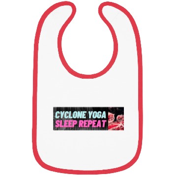 Discover CYCLONE, YOGA, SLEEP, REPEAT EPIC STATEMENT Bibs