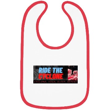 Discover RIDE THE CYCLONE, YOGA, SLEEP, REPEAT Bibs