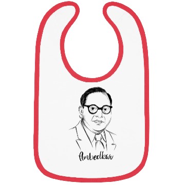 Discover black simple ambedkar character Bibs