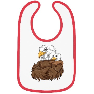 Discover Strong Eagle with Eagle Kid for a Eagle lovers Bibs