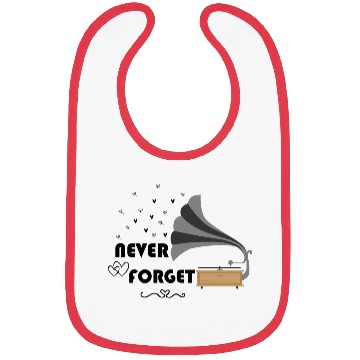 Discover Never Forget Retro Vintage Cassette Tape Graphic Bibs