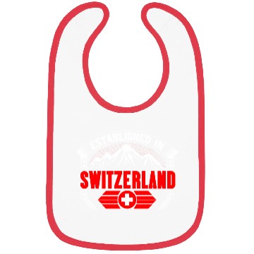 Discover Switzerland Matterhorn Flag Gift Idea Bibs
