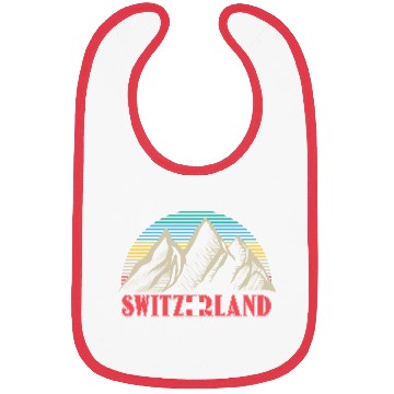 Discover Switzerland Mountains Gift Idea Bibs