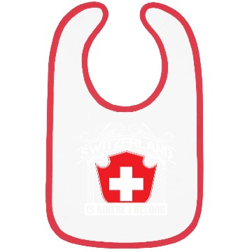 Discover Switzerland Alps State Gift Idea Bibs