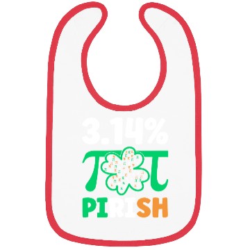 Discover 3.14% PIrish Funny St. Patricks Math Geek Pi Day Bibs