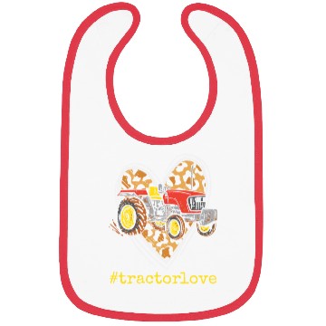Discover Tractor Love Harvester Driver Farmer Farm Leopard Bibs