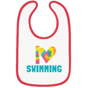 Discover I Love Swimming Swimmer Swim Bibs