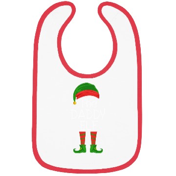 Discover THE DADDY ELF, Funny Christmas gift idea print Bibs
