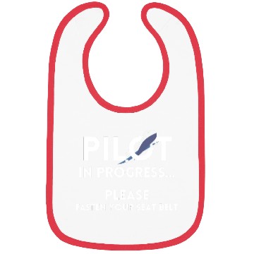 Discover pilot in progress future pilot airplane aircraft Bibs