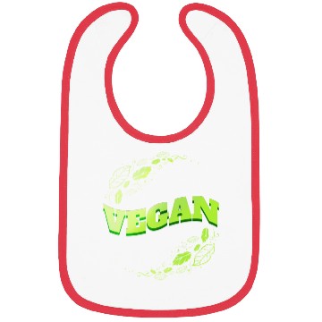Discover Green Leaves Logo - Go Vegan Bibs