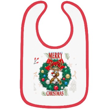 Discover Christmas reindeer Bibs