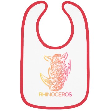 Discover rhinoceros Bibs