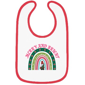 Discover Merry and bright Christmas Bibs